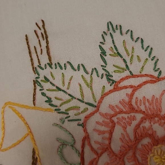 Vintage Hand Stitched Alabama State Bird & Flower - Picture 8 of 16